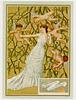 Image 1 - W.F. YEAMES 1881-Woman with four flying cupids among mistletoe