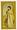 Image 1 - artist unknown-Glamour woman in long dress look thoughtful, she faces left, gold background