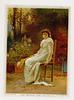 Image 1 - MARCUS STONE-Woman sits on a wooden chair looking sad