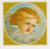Image 7 - J. SANT-Cherub angel head faces right and looks straight ahead