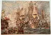 Image 1 - THE "VICTORY"AT BATTLE OF TRAFALGAR AFTER BREAKING THROUGH ENEMY LINES, sailing ships, soldiers being rescued