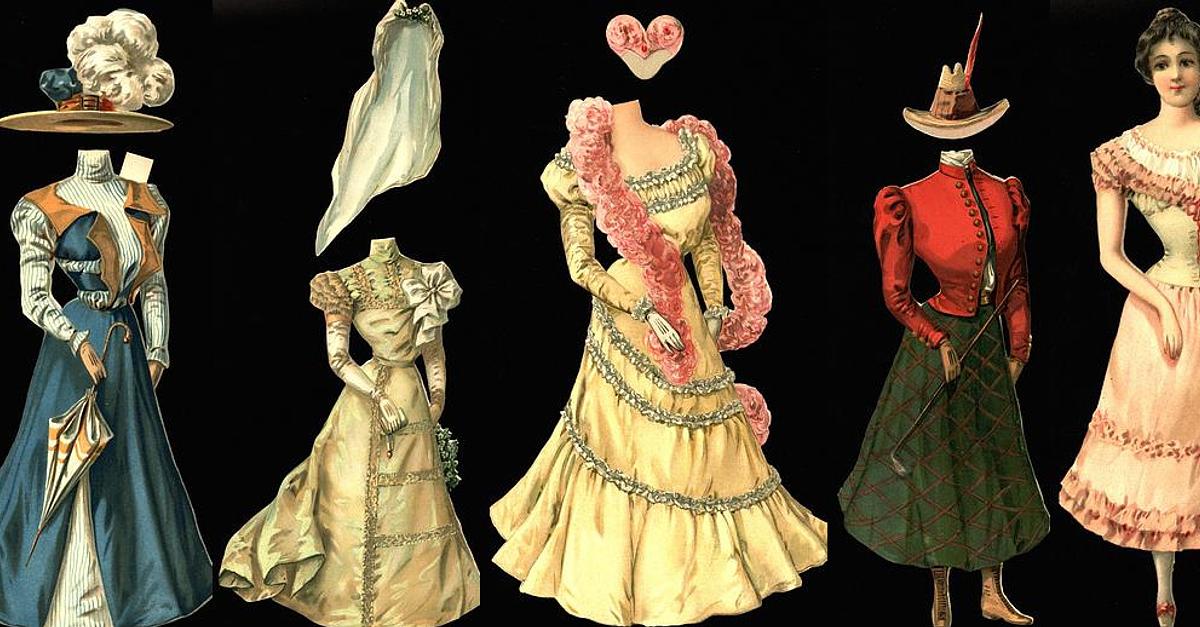 Set: THE BRIDAL PARTY SERIES OF DRESSING DOLLS, NO 1 THE BRIDE AND HER ...